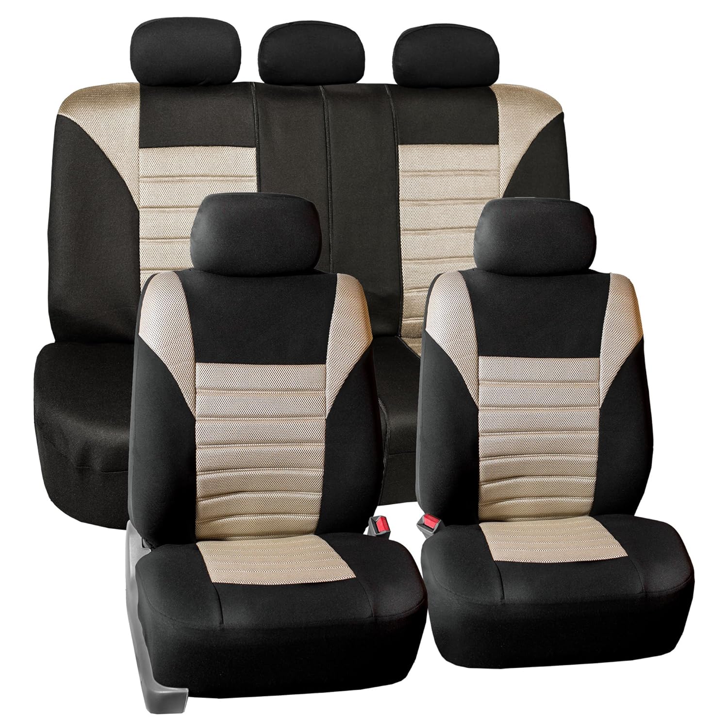 Promo 40% OFF FH Group FB068BEIGE115 Universal Fit Full Set Premium 3D Air Mesh Design Beige Automotive Seat Covers fits Most Cars, SUVs, and Trucks (Airbag and Rear Split Bench Compatible) New Arrivals FH Group FB068BEIGE115 Universal Fit Full Set Premium 3D Air Mesh Design Beige Automotive Seat Covers fits Most Cars, SUVs, and Trucks (Airbag and Rear Split Bench Compatible)