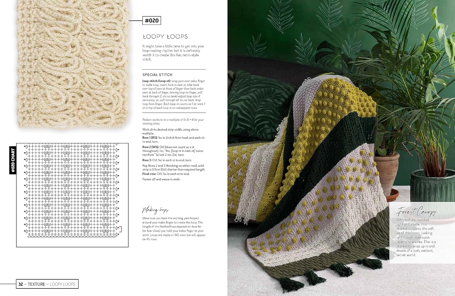 Mix and Match Modern Crochet Blankets: 100 patterned and textured stripes for 1000s of unique throws - Image 3