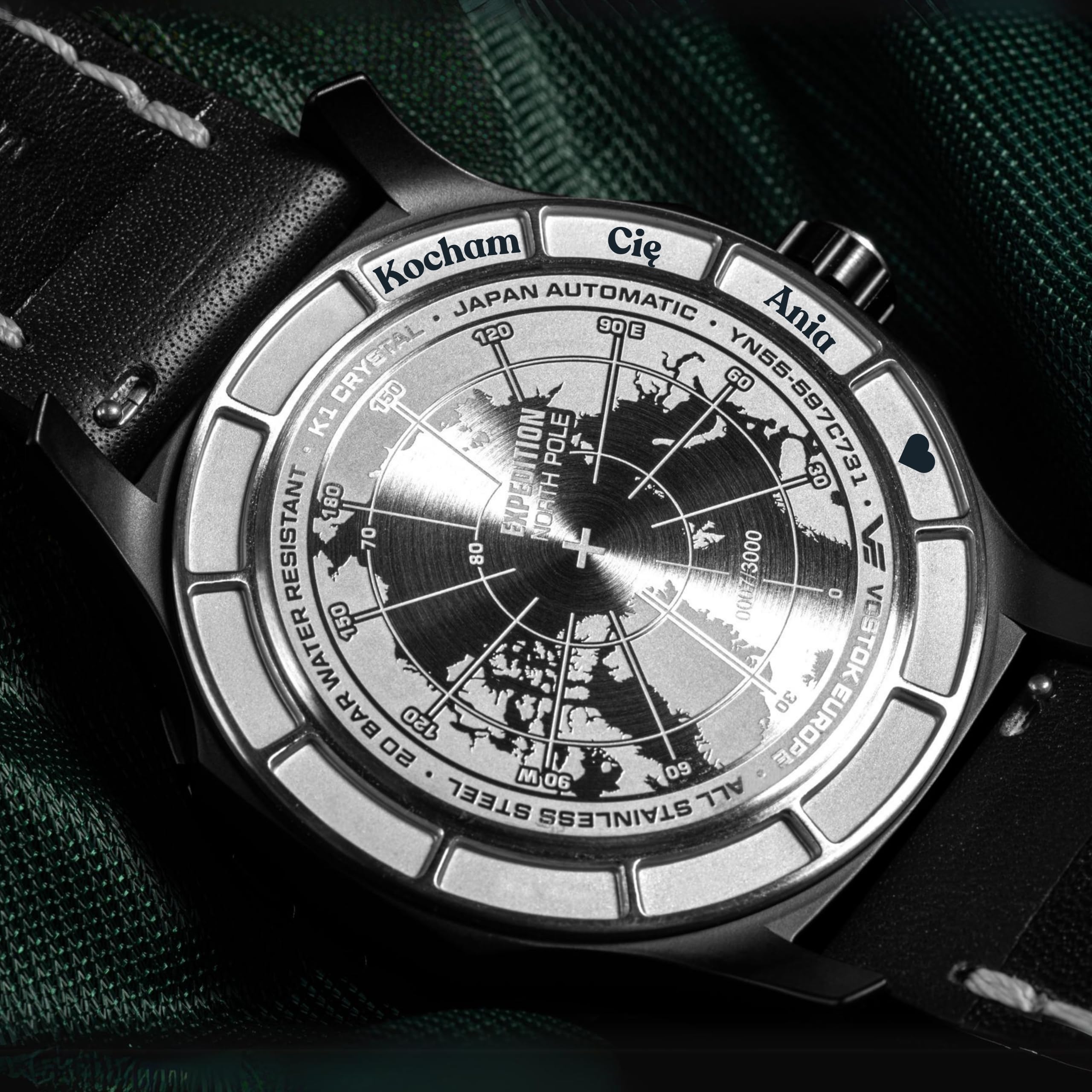 Reloj Vostok - Vk63-560b689 / Rozmiar: 43 czarny 5atm
