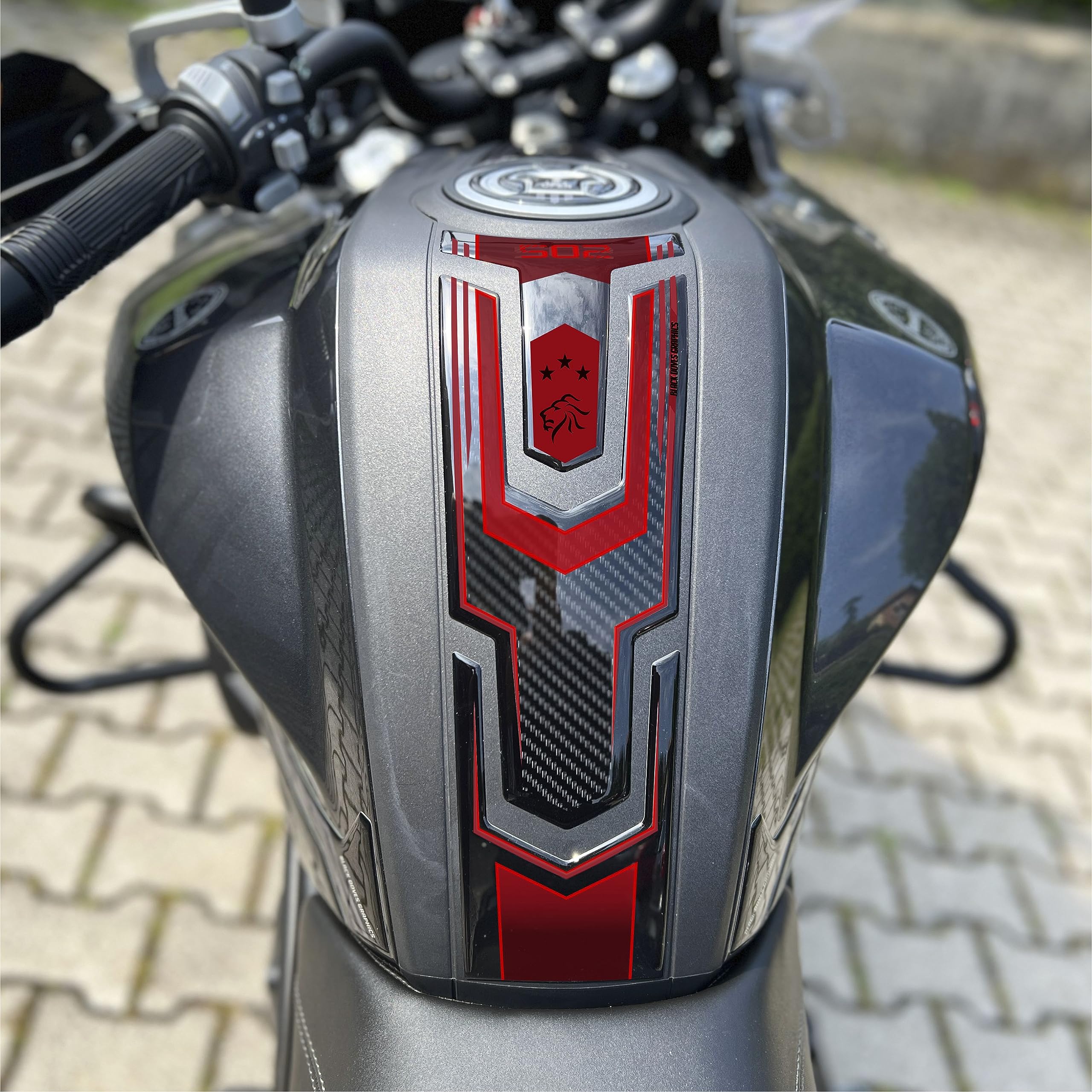 Autocollants 3D Benelli TRK 502 éviter rayures réservoir moto