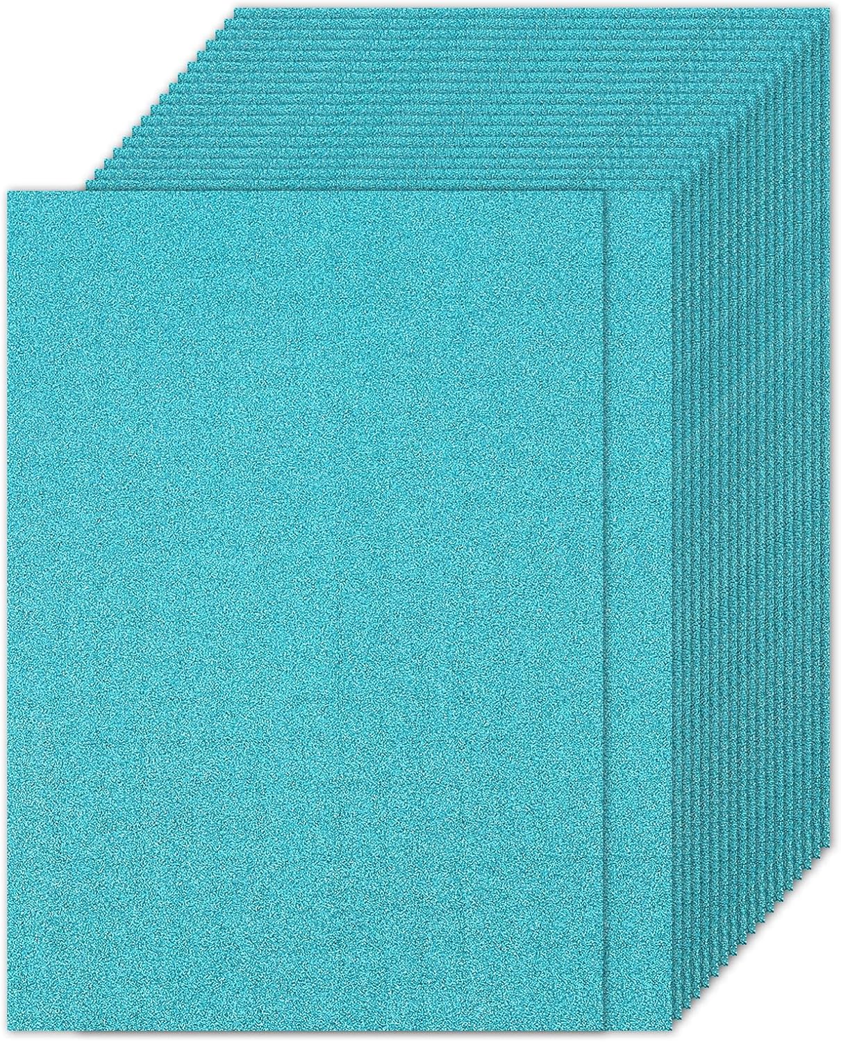 PATIKIL 60Sheets Light Pink Glitter Cardstock Paper, A4(8.3x11.7 Inch) 250gsm Premium Sparkly Paper Craft Cardstock Paper for Scrapbook Card Making DIY Art Projects Wedding Party