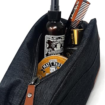 Dapper Dan Tiletry Bag Organizer، Mens Travel Toiletry Bag، Travel Toiletry Organizer (Empty) 400g