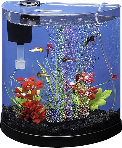 Miniatura 7 de Tetra ColorFusion Half-Moon Shape with Bubbler and Color-Changing Light Disc Aquarium Kit