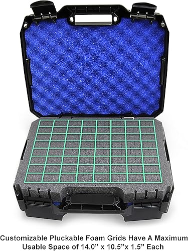 Miniatura 3 de CASEMATIX Funda de viaje para estación de podcasts móvil de 17 pulgadas, compatible con mezcladores, micrófonos, computadoras portátiles y cables