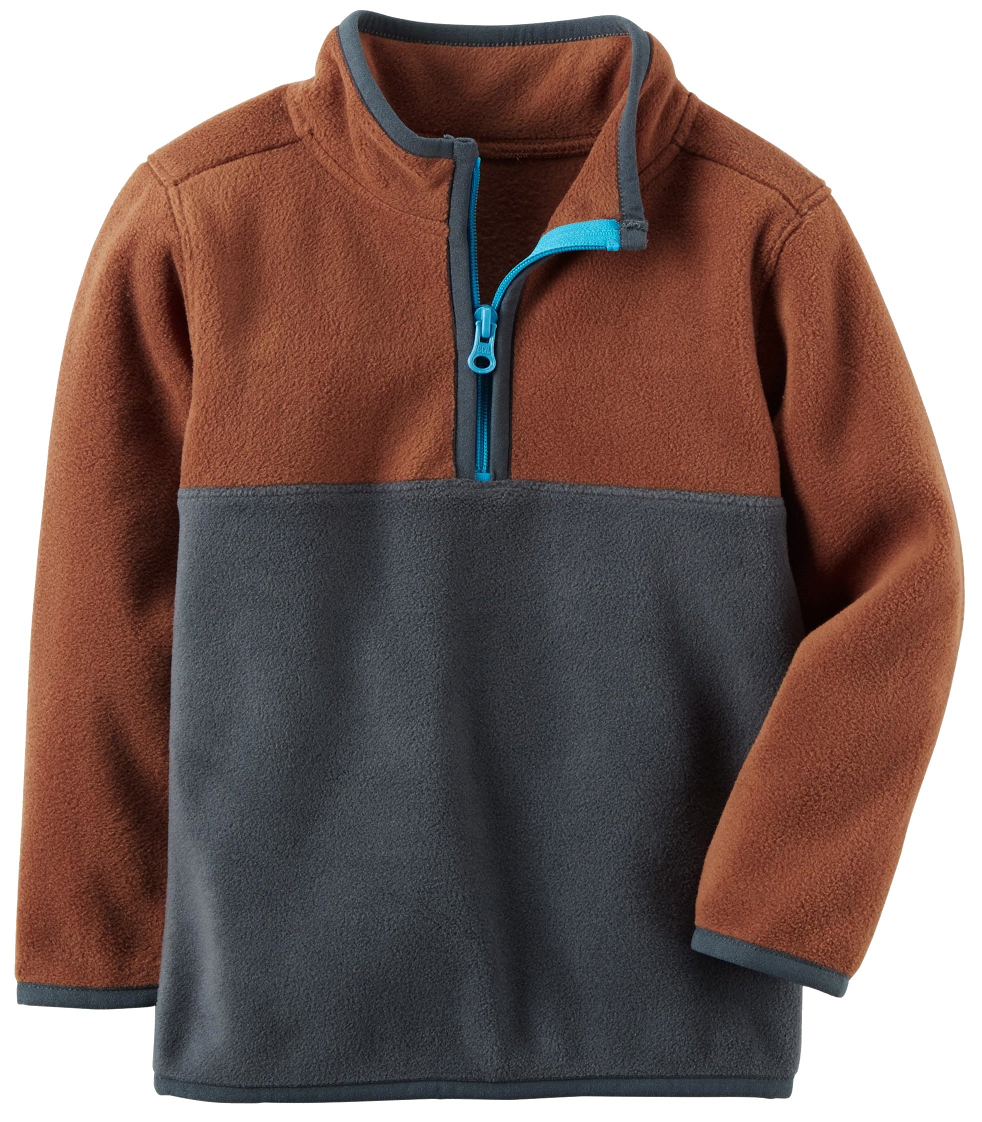Pullover molleton Carter's bébé garçon marron et marine 3 mois - 2