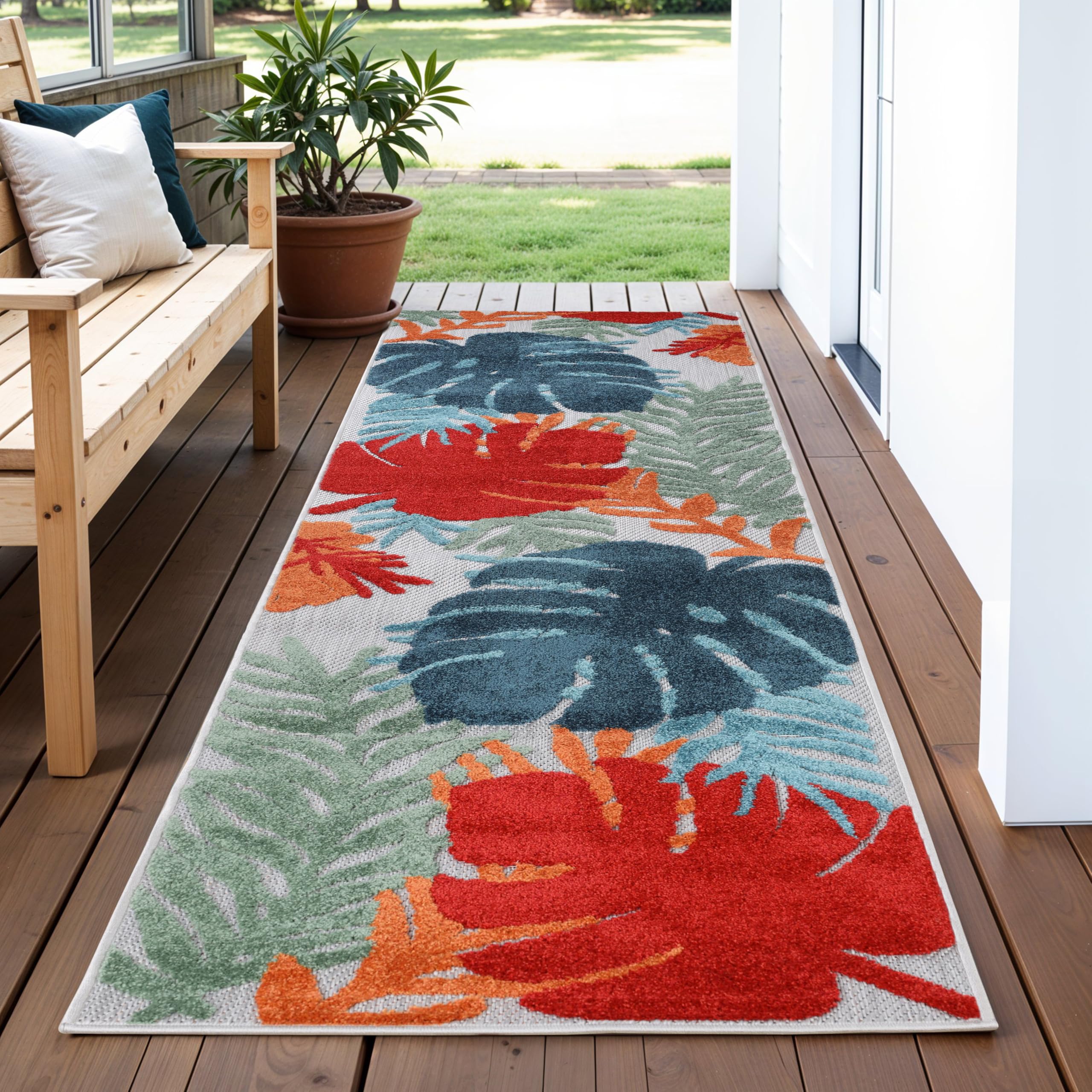 Tapis de couloir intérieur extérieur grand format Superior Waikiki tapis terrasse entrée cuisine