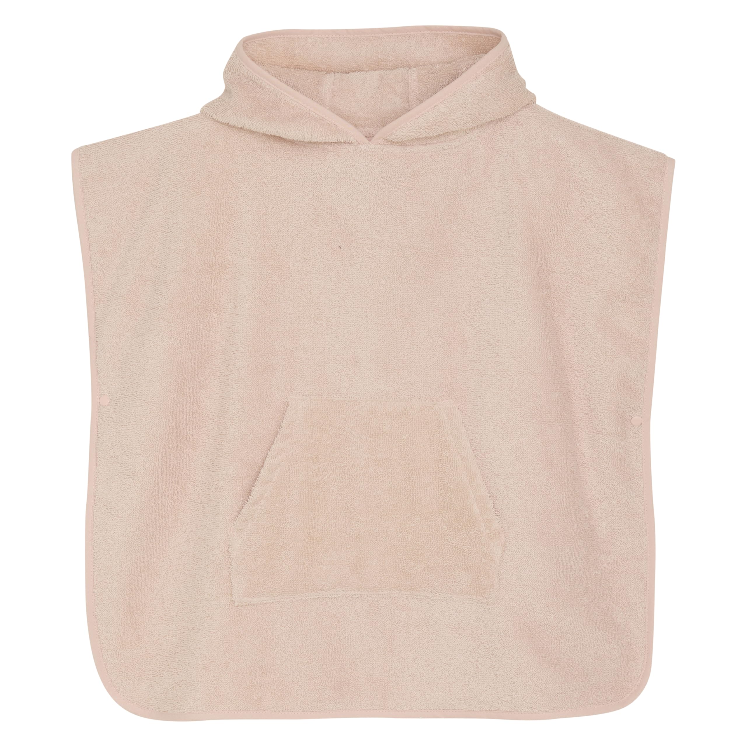 Pippi Hooded bath poncho, Pink, 98\104