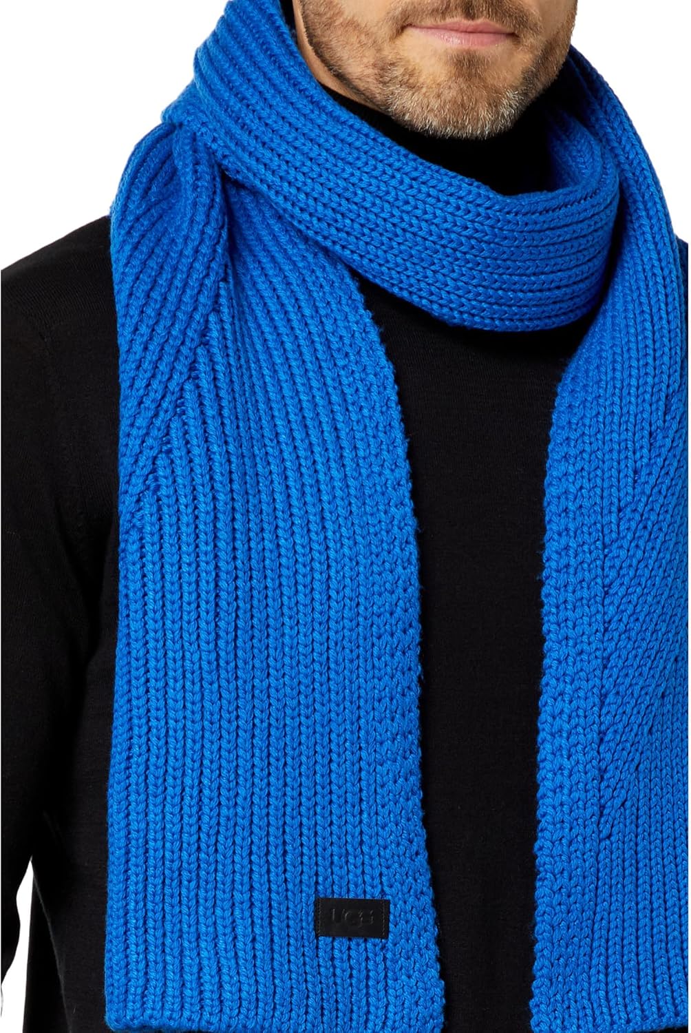 UGG Knit Diagonal Ribbed Scarf Dive One Size at  Women’s Clothing store