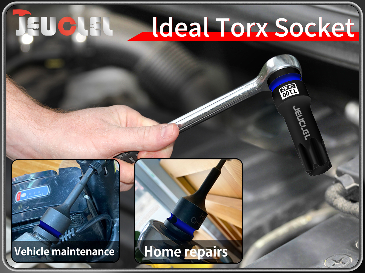 Amazon.com: JEUCLEL T50 Torx Bit Socket, 1/2