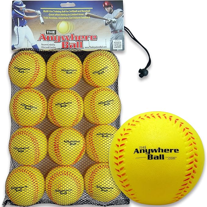 The Anywhere Ball Baseball/Softball Foam Training Ball, Baseballs