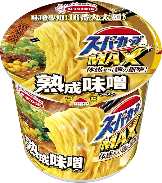 Amazon エースコック スーパーカップ Max みそラーメン 138g エースコック ラーメン 通販