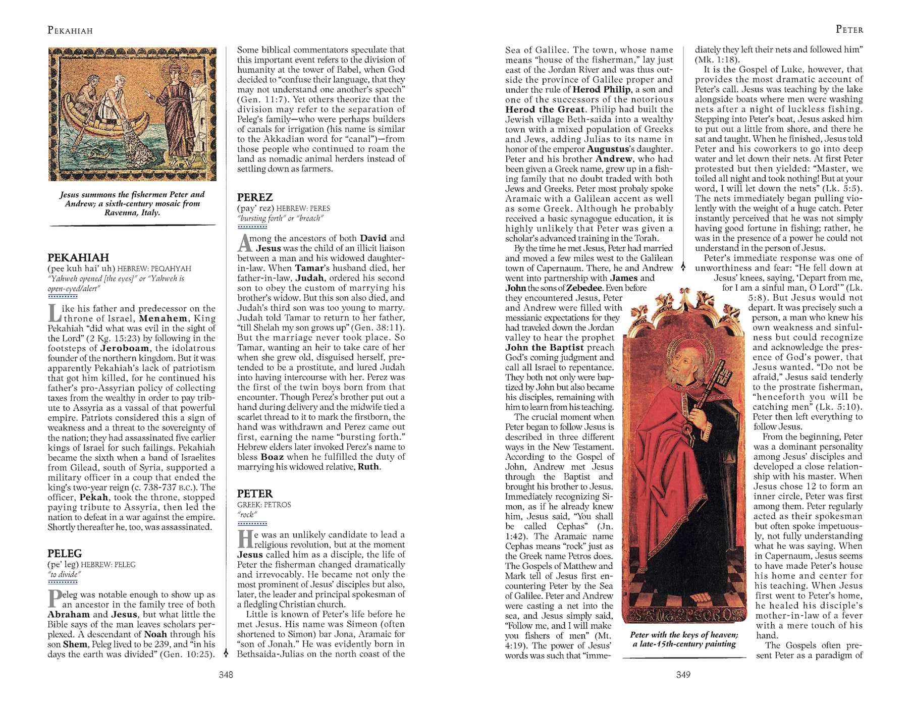 Who's Who in the Bible: An Illustrated Biographical Dictionary