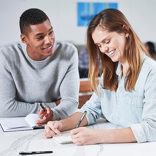 Miniatura 16 de Sharpie Bolígrafo de punta de aguja de 0.020 in, bolígrafos de escritura para diario, bolígrafo de precisión, tinta negra, 12 unidades De tinta