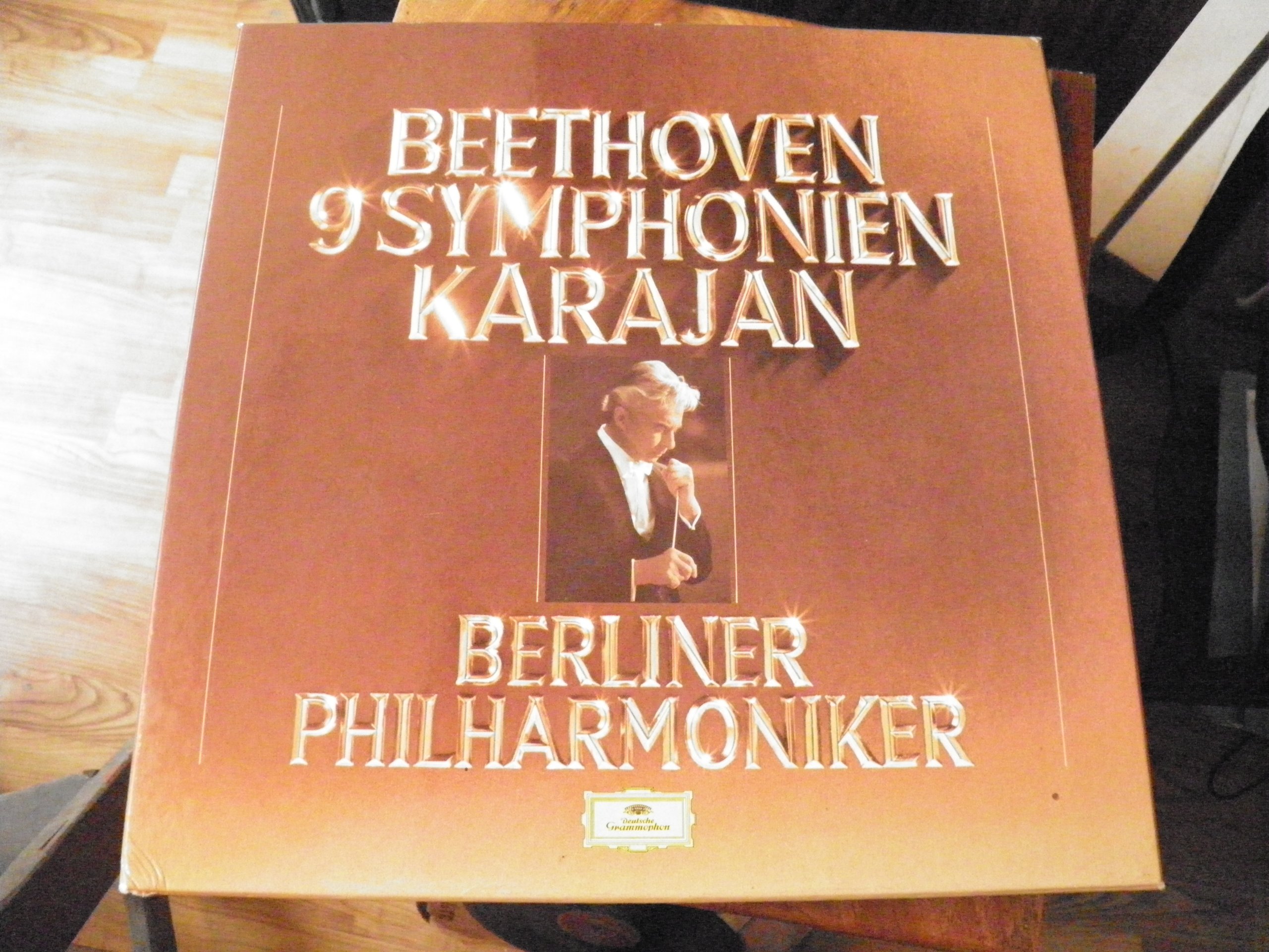 Beethoven n°9 symphonien Karajan - berliner philarmoniker - lot de 8 disques deutsche grammophon