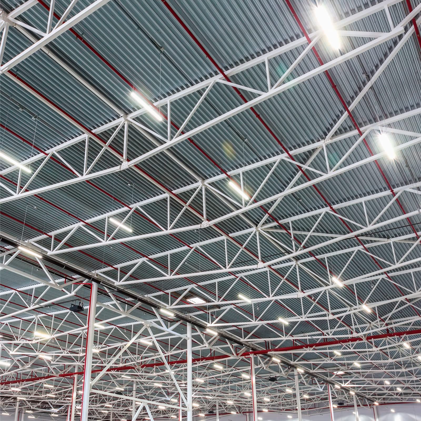 Eurocali Plafoniera LED soffitto 150cm 50W Lineare 6000 lumen - Luce Bianco Naturale 4000K - Pacco da 4 plafoniere