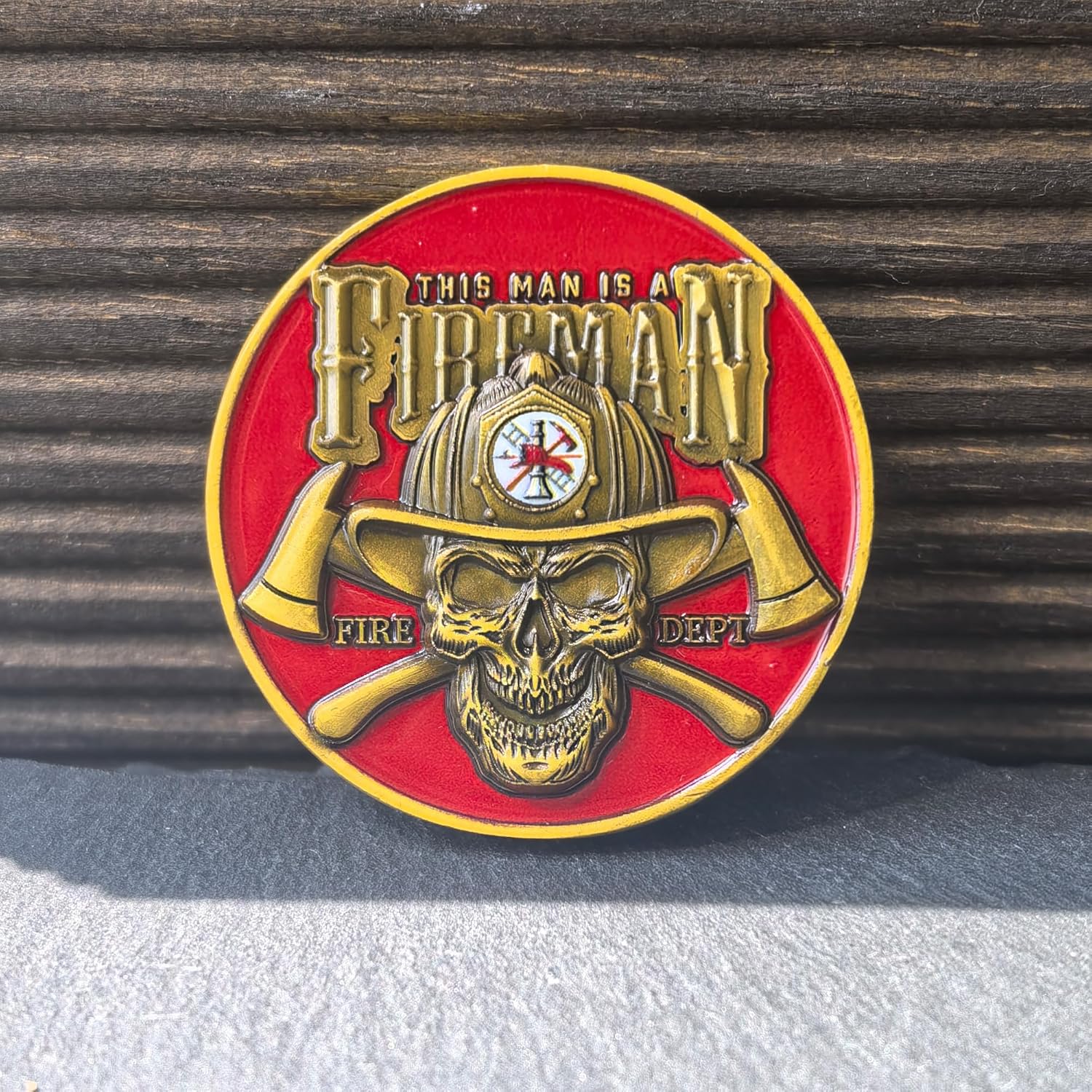 Firefighter Challenge Coin - Courage & Valor Symbol for Fire Department Heroes - Fireman Gift for Firefighters & First Responders