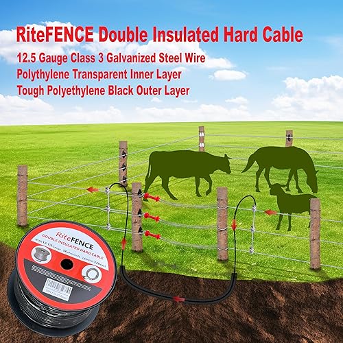 Miniatura 2 de Cable duro subterráneo de doble aislamiento eléctrico (328 pies, calibre 12-12)