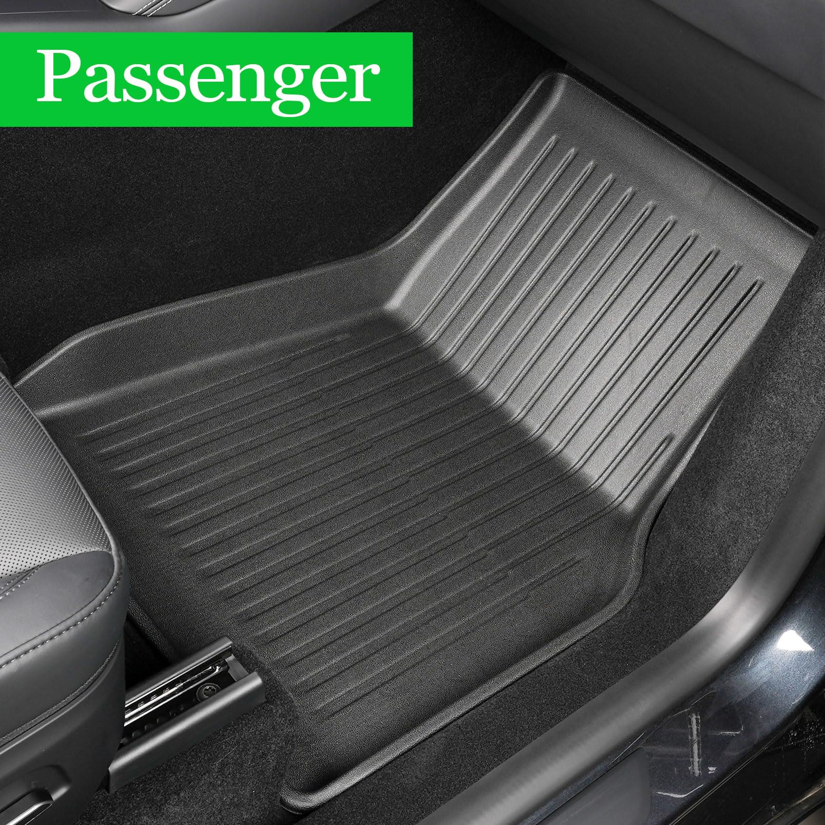 SHARGGE Model Y Juniper Car Floor Mats 2025 New Tesla Y All Weather TPE Full Set Cargo Liners — view 4