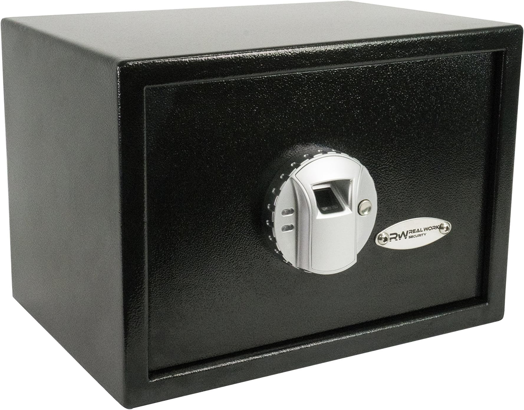 RealWork 411010 Small Biometric Safe, Black