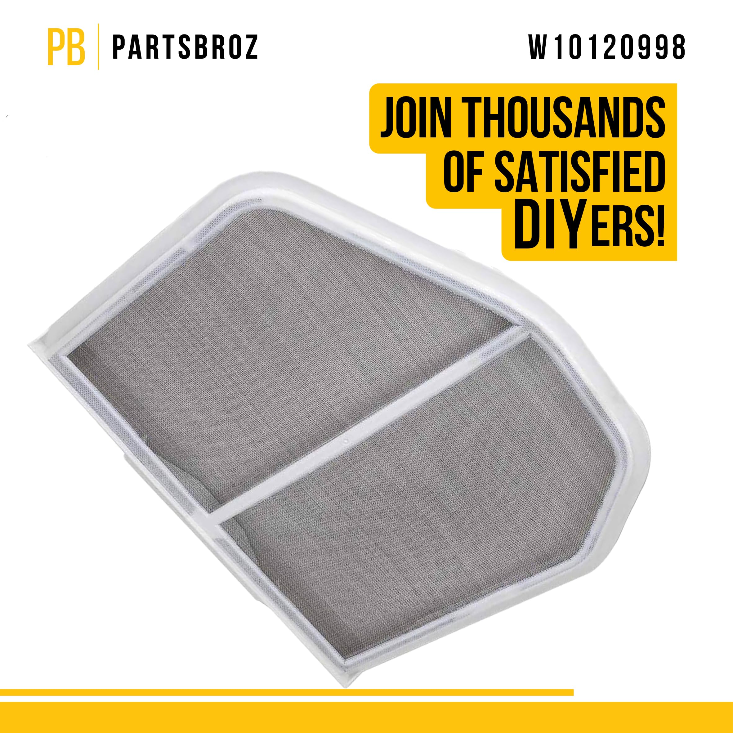 Amazon.com: PartsBroz W10120998 Dryer Lint Screen Replacement  