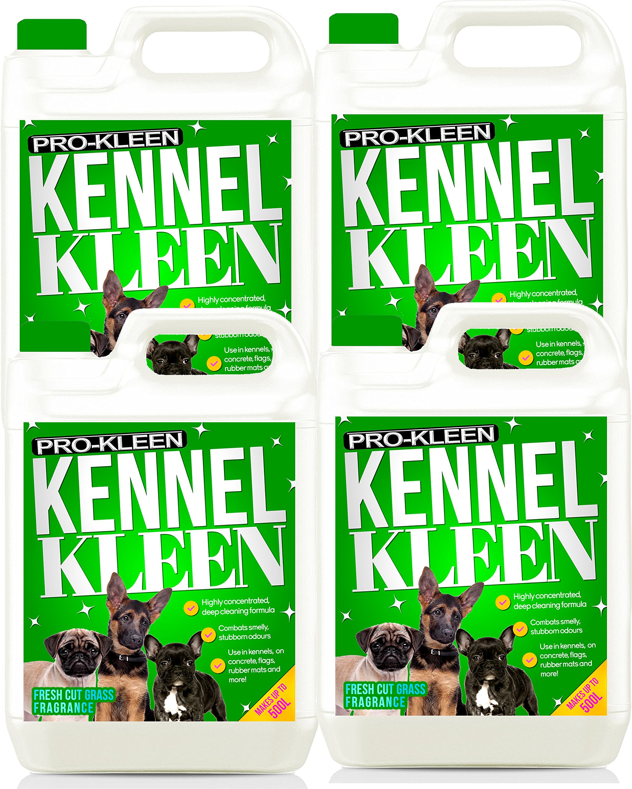 Pro-Kleen Kennel Disinfectant, Cleaner & Deodoriser (Fresh Cut Grass Fragrance) - 20L Pack - Kills 99.9% of Bacteria and Removes Nasty Urine Pet Odours - Suitable for Kennels, Hutches & More