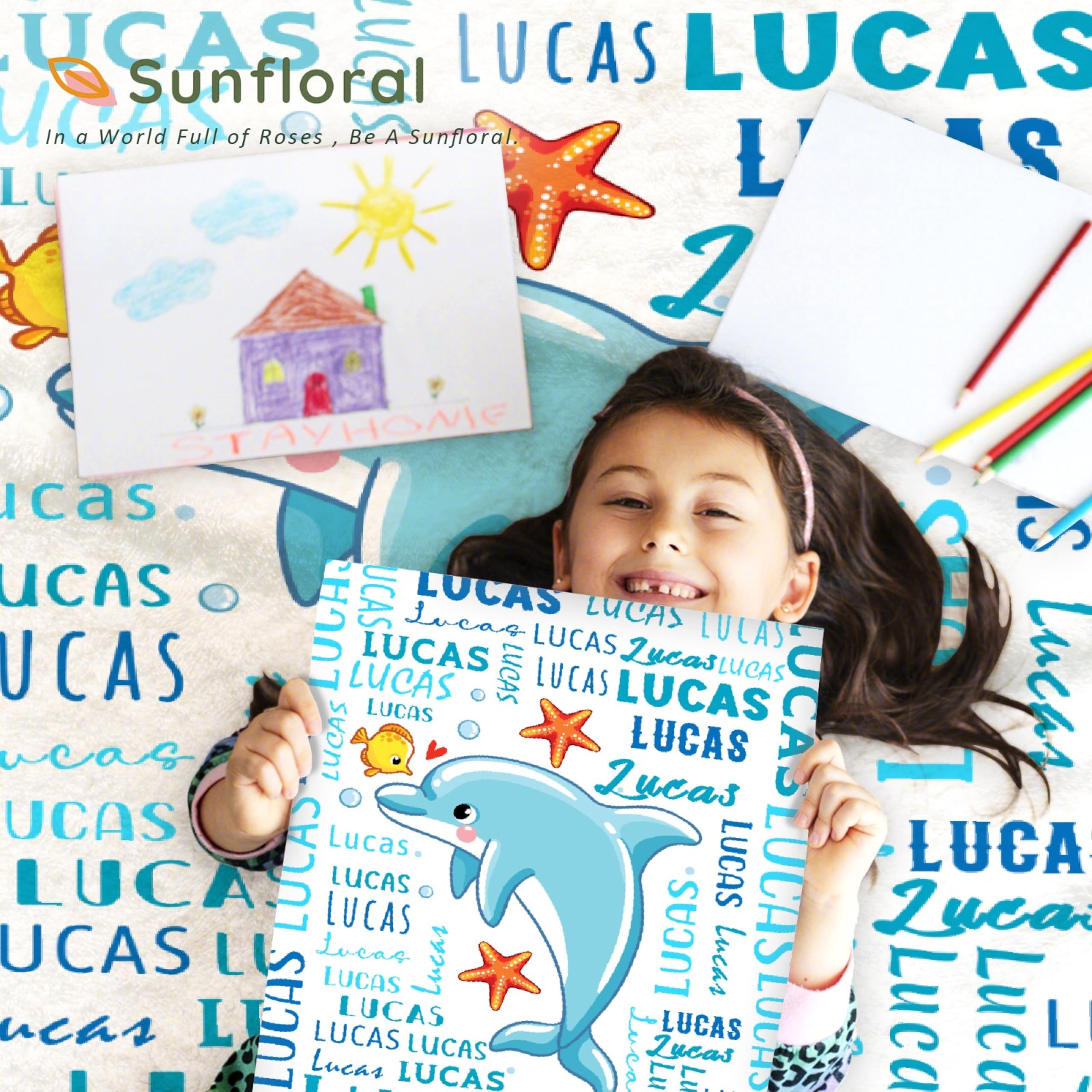 Personalized Name Blankets For Kids, Custom Baby Blanket...