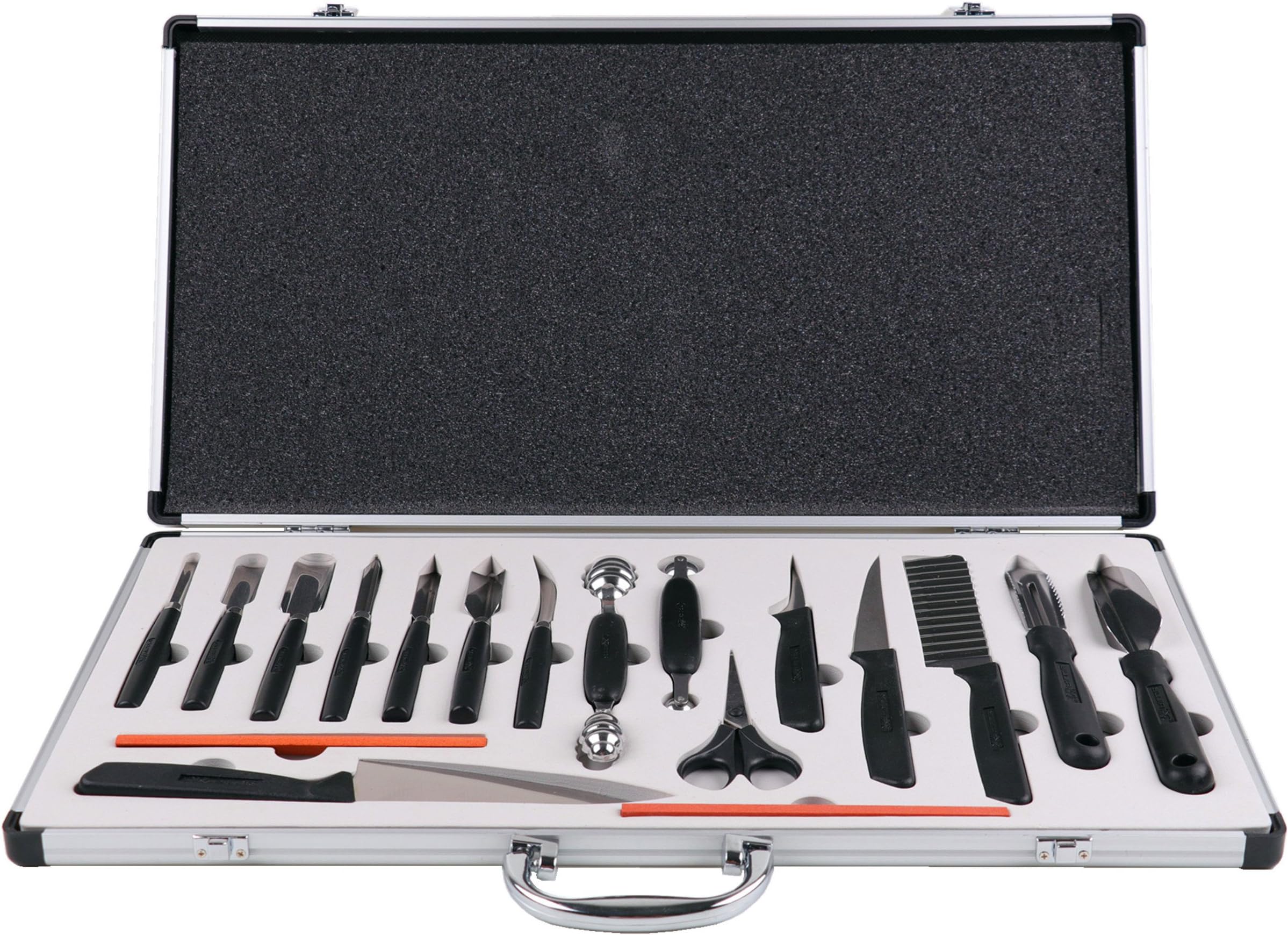 Artmice-Carving Sets,18pcs/Set Portable Vegetable Fruit Food Peeling Carving Tools Kit Pack/Chef Knives