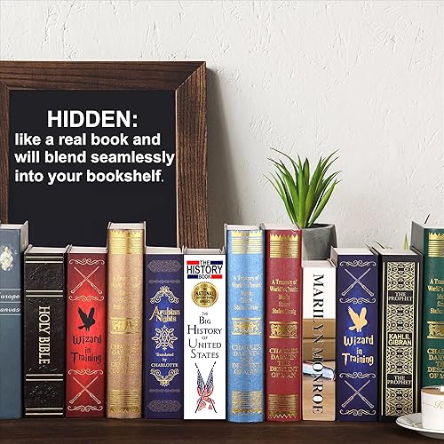 Miniatura 4 de Caja fuerte de libro de desviación de gran historia con páginas reales, caja de bloqueo de llaves, caja de seguridad de desviación, caja de