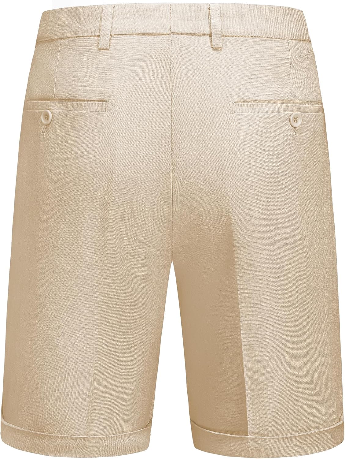 Mens 2-Piece Linen Summer Suit - Beach Wedding Guest Outfit with Vest and Shorts Set - Image 7