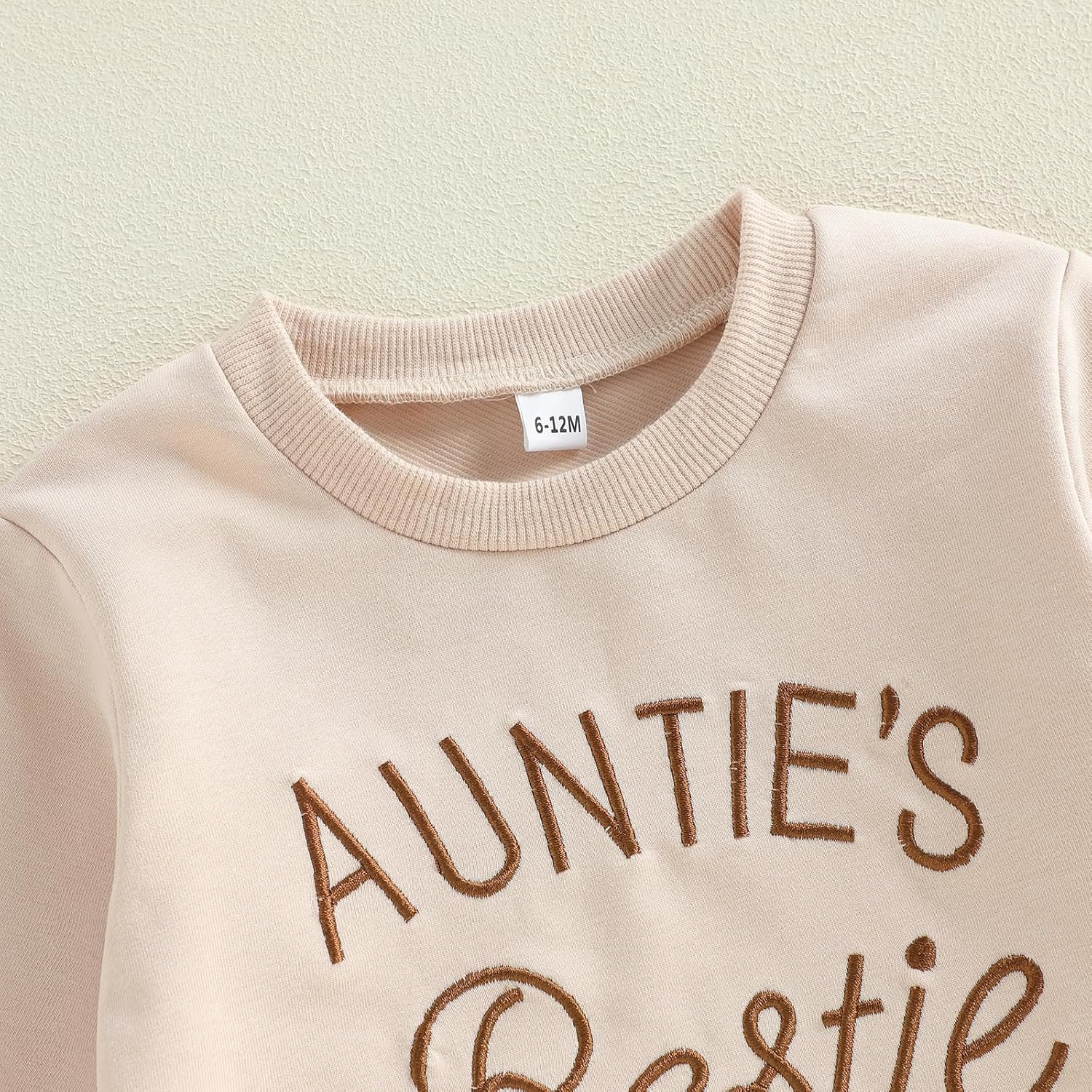 Aunties Bestie Baby Clothes Baby Girl Aunt Saying Letter Sweatshirt Pullover Floral Long Pants Headband 3Pcs Outfit - Image 8