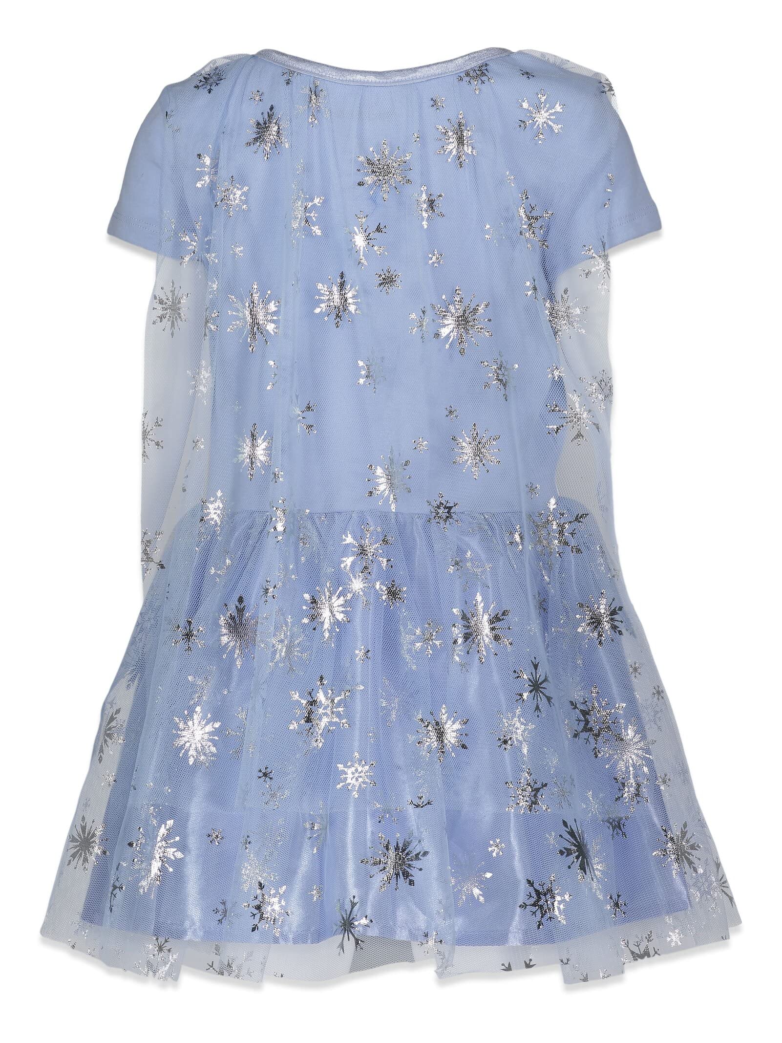 Disney Frozen Elsa Anna Toddler Girls Costume Dress Gown & Headband Set 5T Light Blue