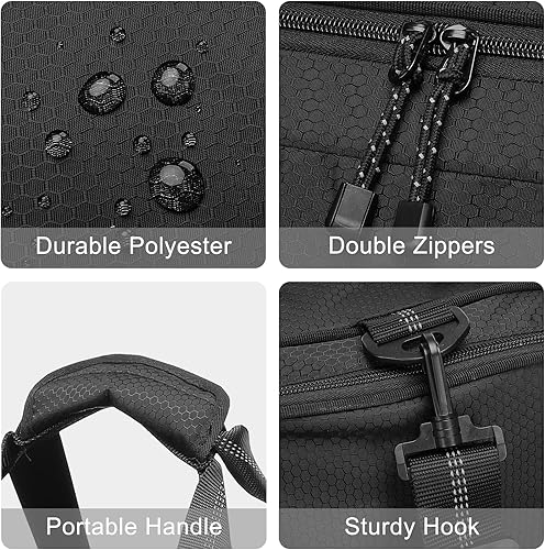 Miniatura 5 de MOSISO Bolsa de béisbol, bolsa de gran capacidad, bolsa de béisbol para bate de béisbol con compartimento para zapatos, bolsa de hombro de béisbol