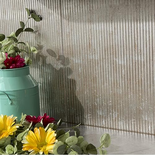 Miniatura 60 de FASÄDE Panel decorativo para salpicaduras de vinilo acanalado en bronce bermudas (muestra de 6 x 6 pulgadas) Bronce (Bermuda Bronze),Bronce