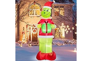 8.5ft Inflatable Santa Claus Green Monster Decoration for Christmas Halloween Outdoor