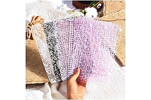 Breathable Textured Mesh Papers for Crafting