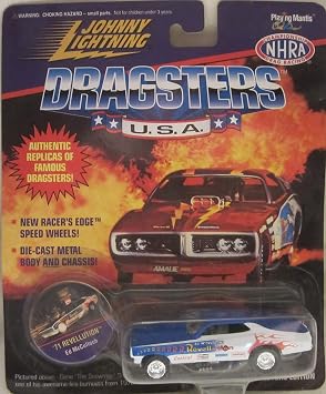 Johnny Lightning Dragsters USA Ed McCullah 71 Revellution [White & Blue] Limited Edition Die Cast Car!