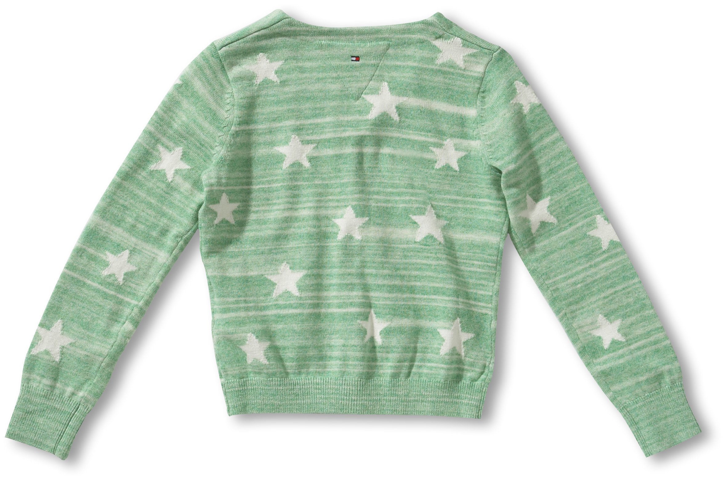 Tommy Hilfiger - Cárdigan con Cuello de Pico de Manga Larga para niña