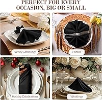 Vista 398 de Ultimate Textile -1 docena - Reversible Shantung Satin - Majestic - Servilletas de tela Majestic de 17 x 17 pulgadas color azul pizarra