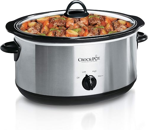 Miniatura 2 de Crock-Pot Olla de cocción lenta manual ovalada de 7 cuartos y olla de cocción lenta manual redonda Crock-Pot pequeña de 2 cuartos de galón