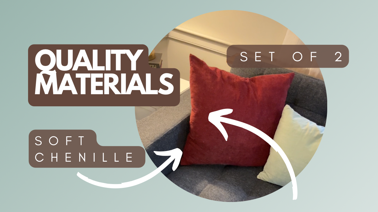 Review | MERNETTE Thick Chenille Decorative Pillow Covers