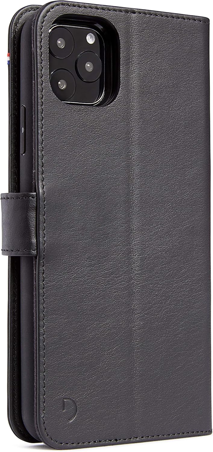 Super Deal Product DECODED Detachable Wallet for iPhone 11 Pro - Black Full Grain Leather - 2 in 1 Wallet and Back Cover