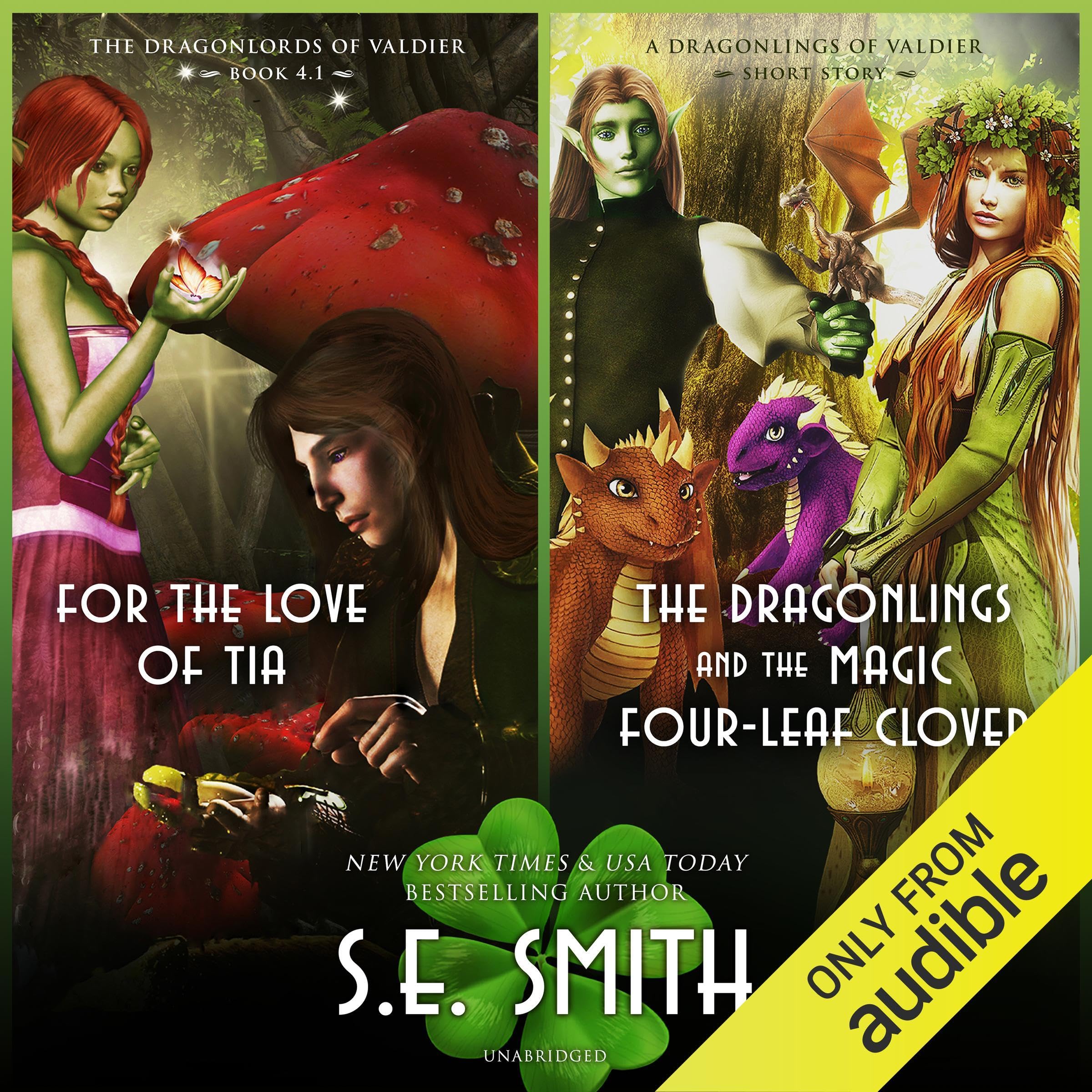 Cover art for For the Love of Tia & The Dragonlings and the Magic Four-Leaf Clover