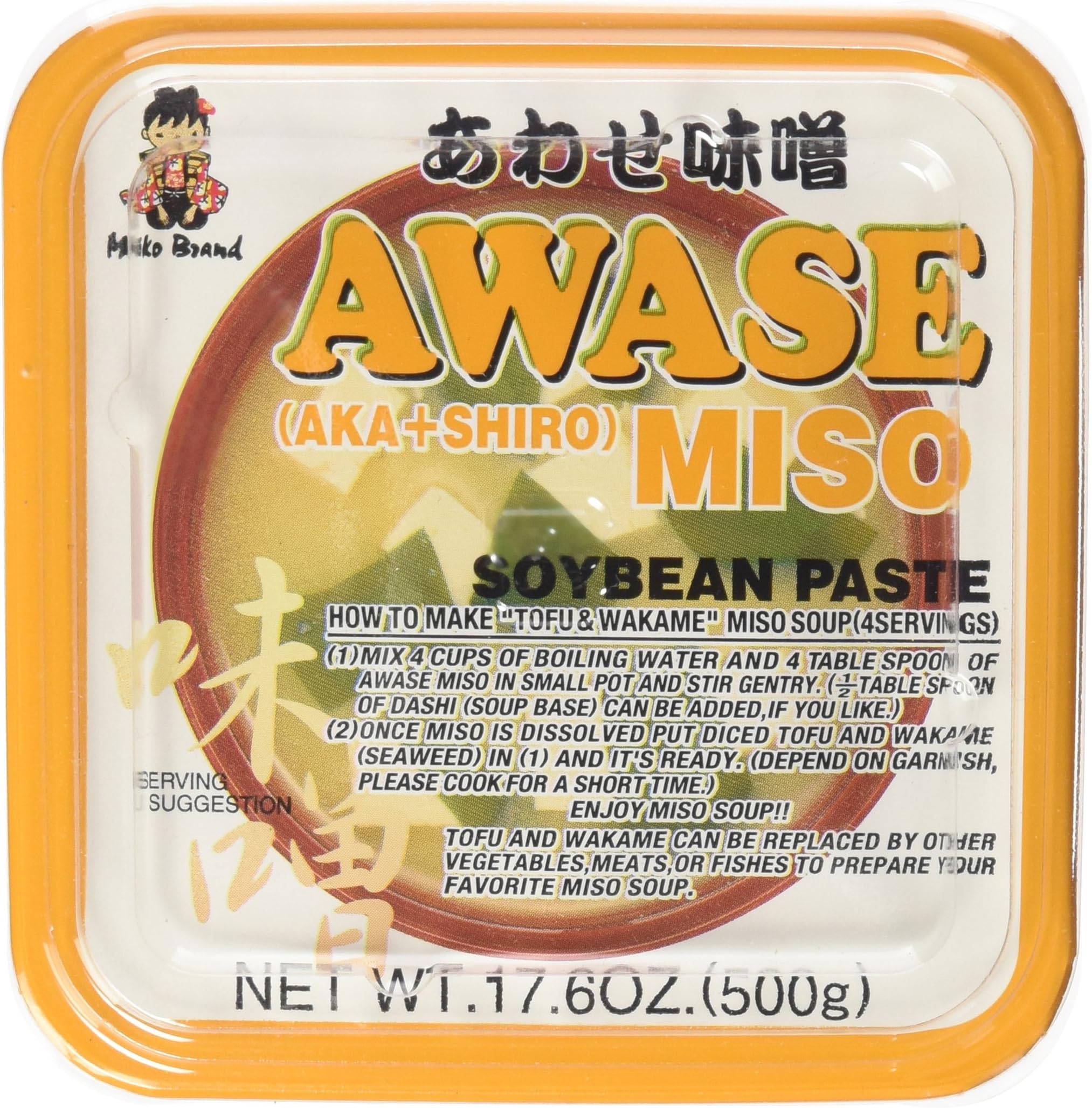 Miko Awase Miso Paste (Aka+shiro) 17.6z