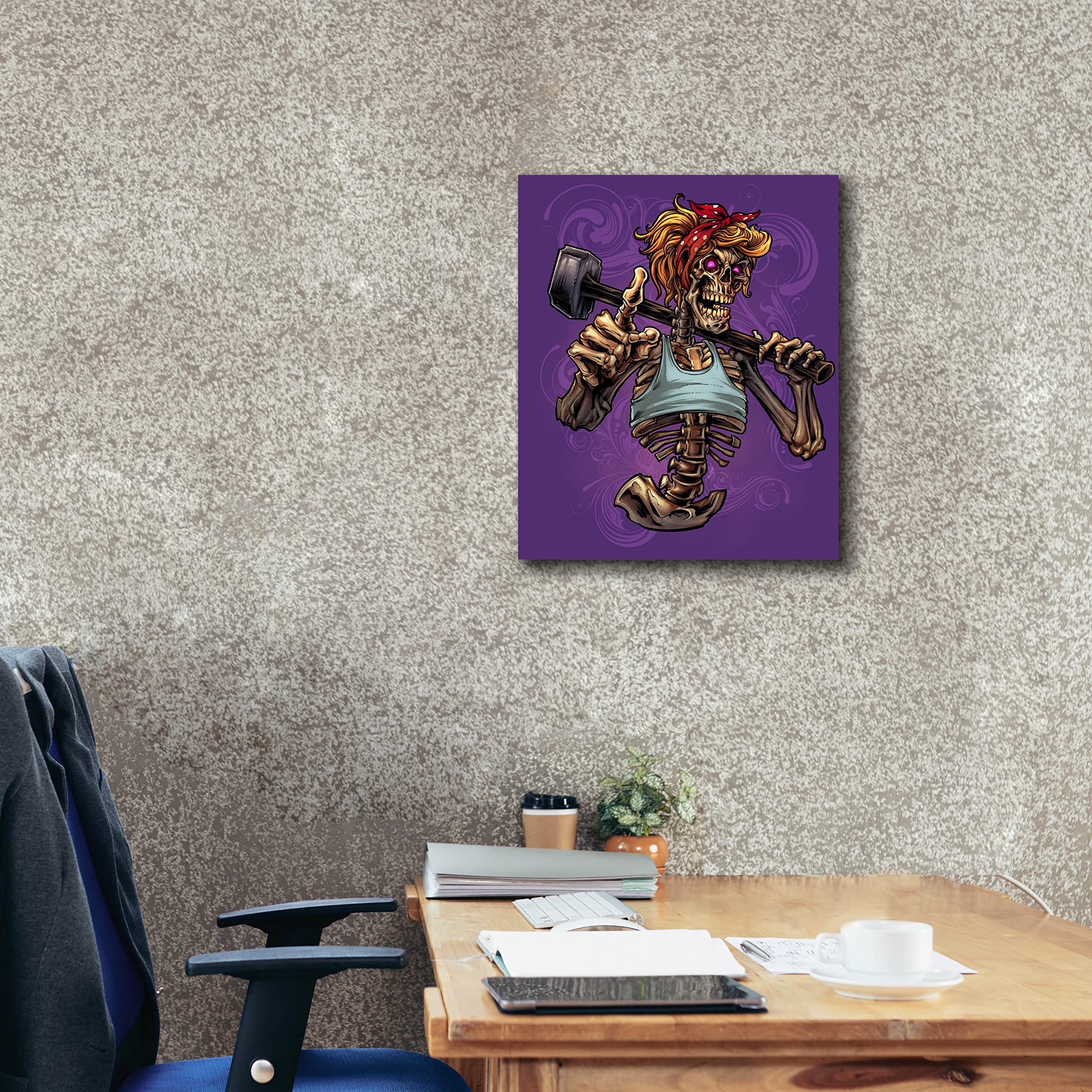 Amazon.com: Epic Graffiti 'Sledgehammer Skeleton Female' by