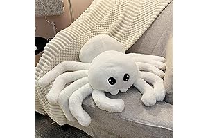 Giant Stuffed Spooky Spider Pillow for Halloween Bedroom Decorations