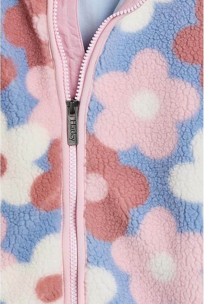 Детская куртка Hatley Big Flowers Mock Neck Faux Sherpa, цвет: Синий — фото 3