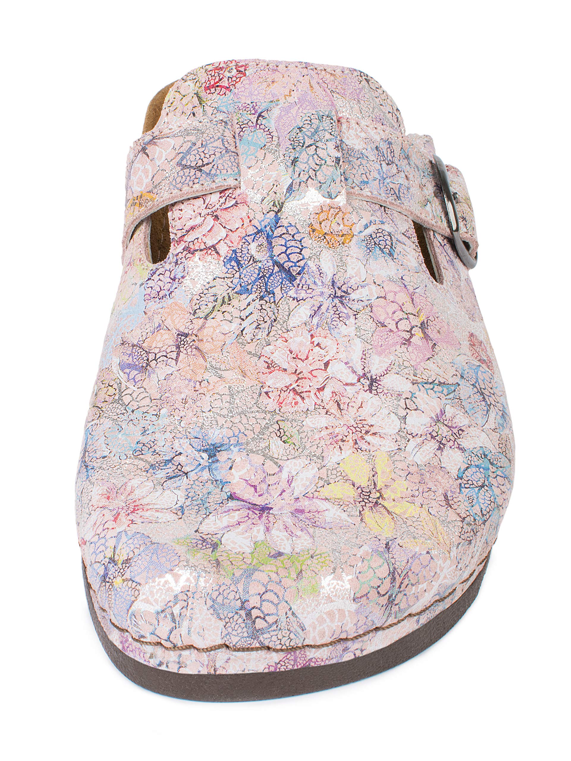 Jürgen Hirsch Sabots pour femme Ergo 05 en cuir avec semelle intérieure profonde et talonnette anti-chocs