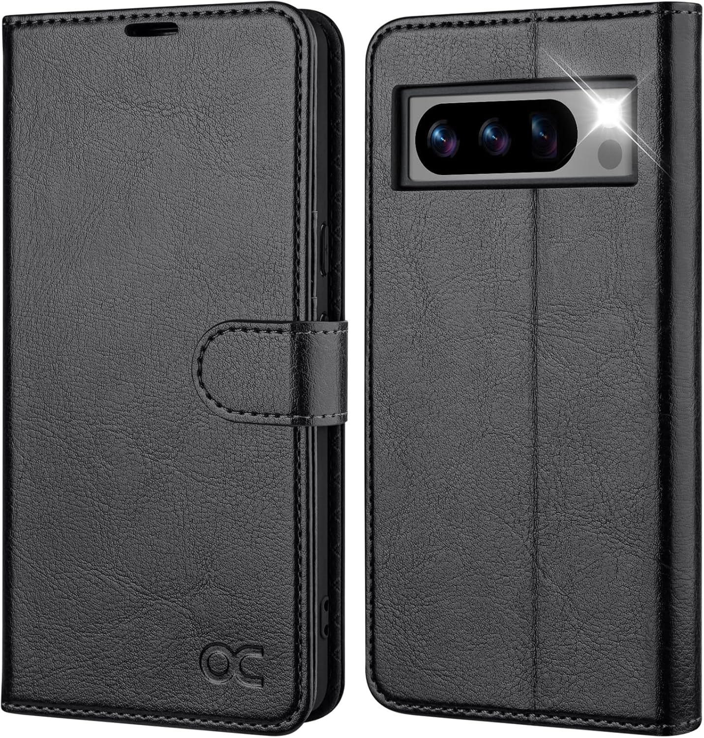 OCASE Lederhülle Für Google Pixel 10/10 Pro - Klapphülle Mit Standfunktion & Kartenfach