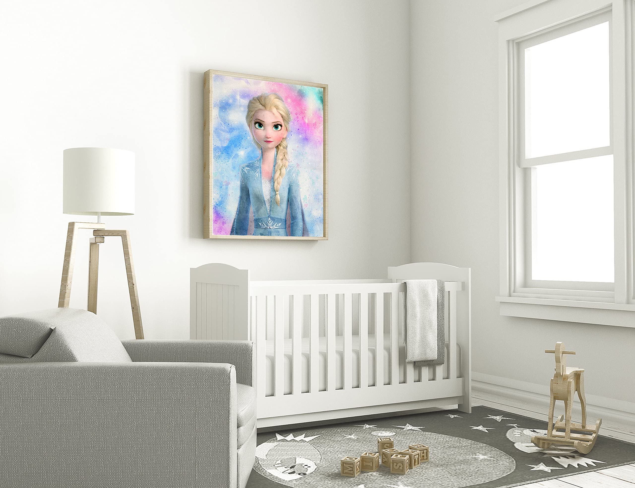 HerZii Prints Poster Aquarelle La Reine Des Neiges - Fournitures De