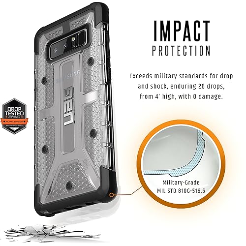 Miniatura 3 de URBAN ARMOR GEAR UAG Samsung Note 8 Plasma Feather-Light Rugged Hielo Funda militar para teléfono a prueba de caídas